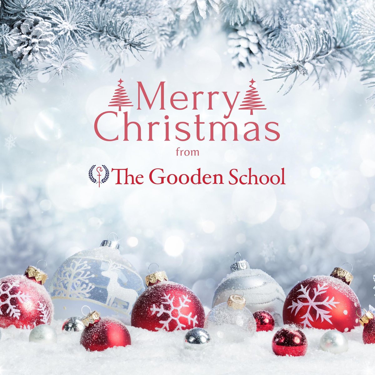 GoodenSchool's tweet photo. From all of us at The Gooden School, we wish you and your family health and happiness this Christmas and that your day is filled with joy and laughter. https://t.co/SLPllNSEZb