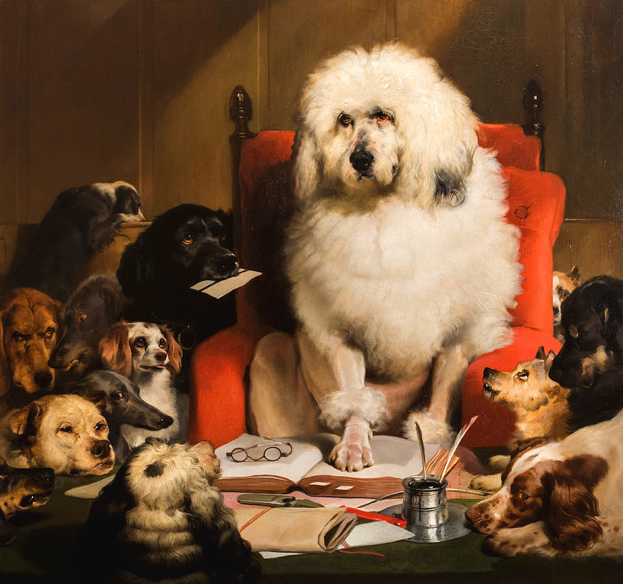 sararubayo's tweet photo. El perro se ha representado miles de veces en pinturas y desde épocas muy remotas, pero yo me quedo sin duda alguna con los que pintó este inglés, Sir Edwin Henry Landseer. https://t.co/KQeX7zXpO1