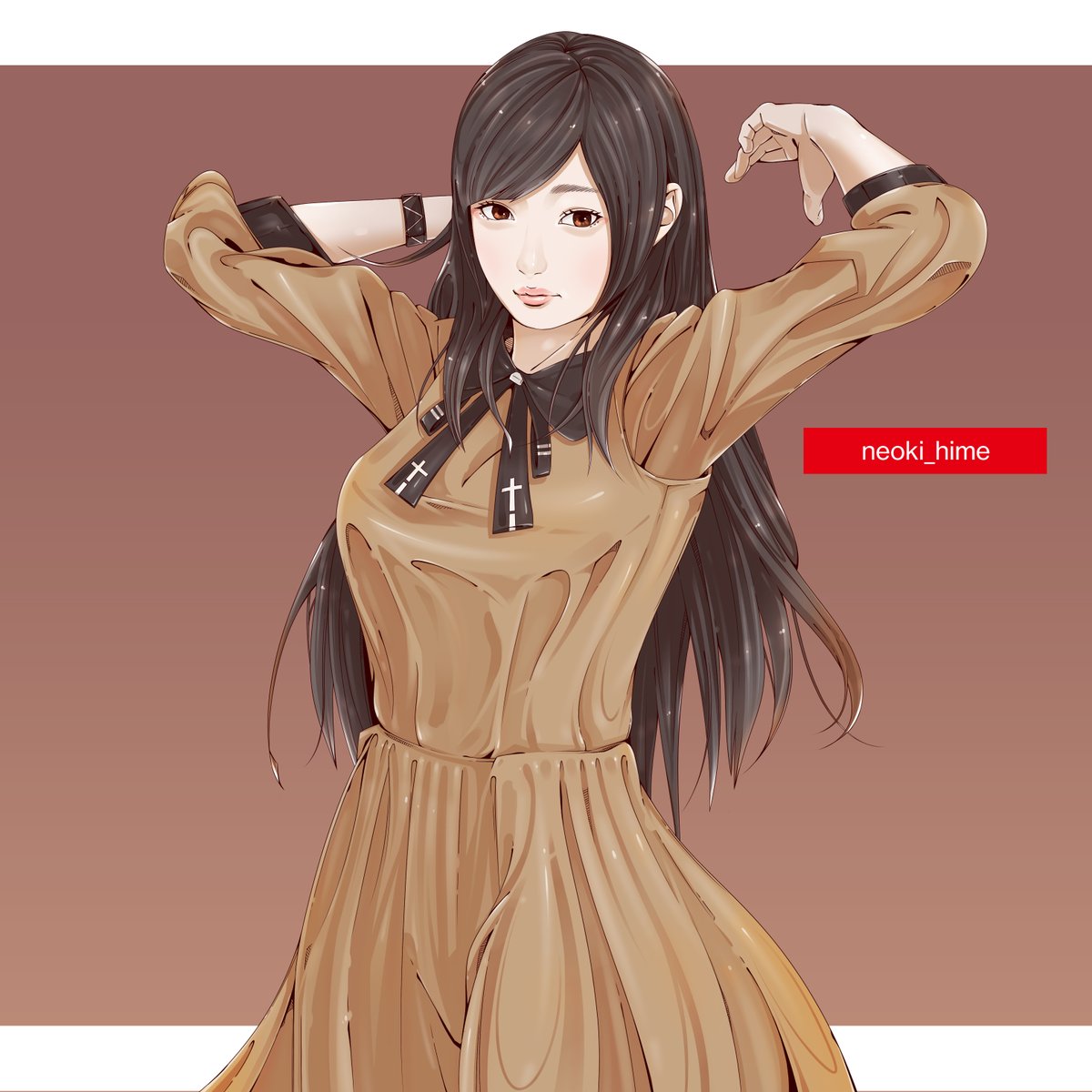 「イラストを描きました(・ω・) 9月に描いた線画をシンプルに着色しました。スロー」|Cinnamon0706のイラスト