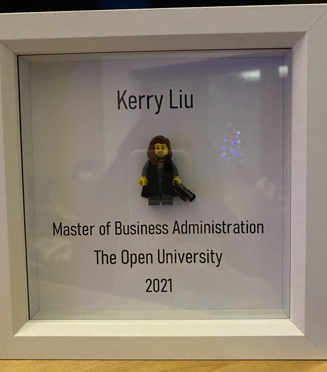 KerryLiu3's tweet photo. Very cool Christmas gift from my hubby! @OpenUniversity @OUBSchool @LEGO_Group https://t.co/CK8XvtTtHv