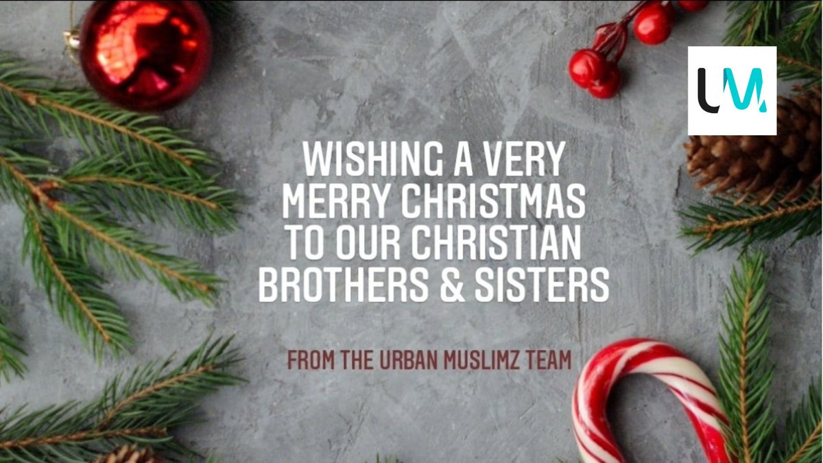 UrbanMuslimz's tweet image. Wishing all our Christian brothers and sisters a very merry #Christmas!

From the Urban Muslimz team.

#ChristmasDay #ProphetIsa #Jesus #Interfaith