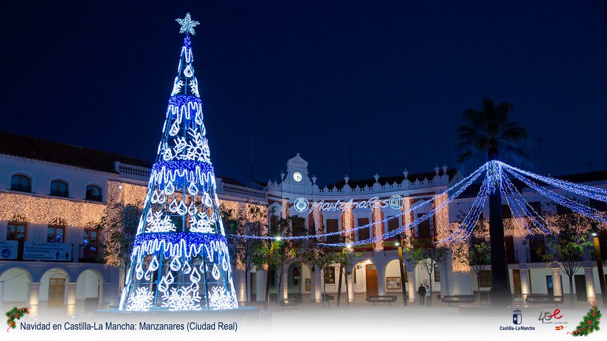 gobjccm's tweet photo. 🎄🎄Desde el Gobierno de #CastillaLaMancha os deseamos una #FelizNavidad paseando, entre luces 💡💡, por la provincia de #CiudadReal https://t.co/UYHtOuAZju