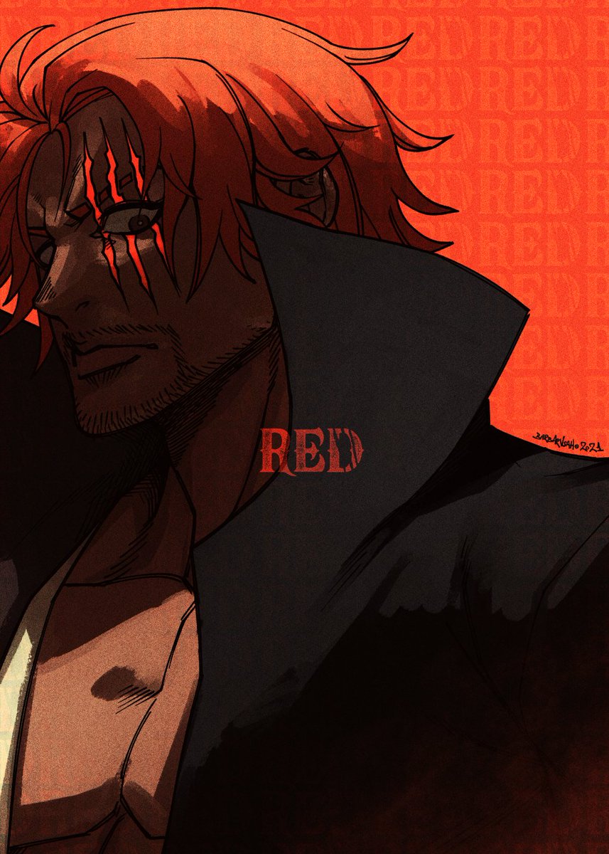 BARBARVSAH's tweet photo. red #ONEPIECE https://t.co/qyec36zRPy