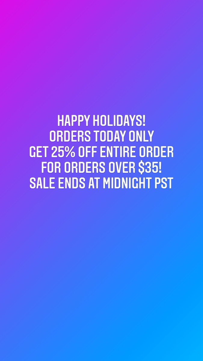 Happy holidays everyone! Have safe and lots of sun! All orders over $35 get 25% off today only!! 
goozeepins.com