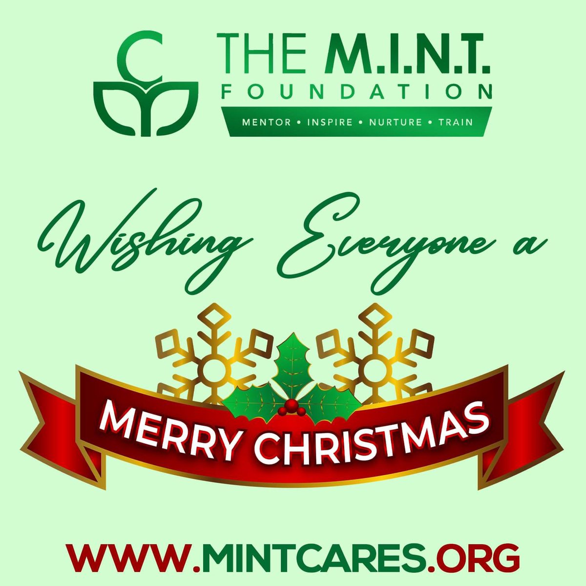 theMINTcares's tweet photo. Wishing Everyone a Safe and Merry Christmas.
#THEMINTFoundation
#THEMINTCares
#Christmas2K21 https://t.co/WzazkQIa9B