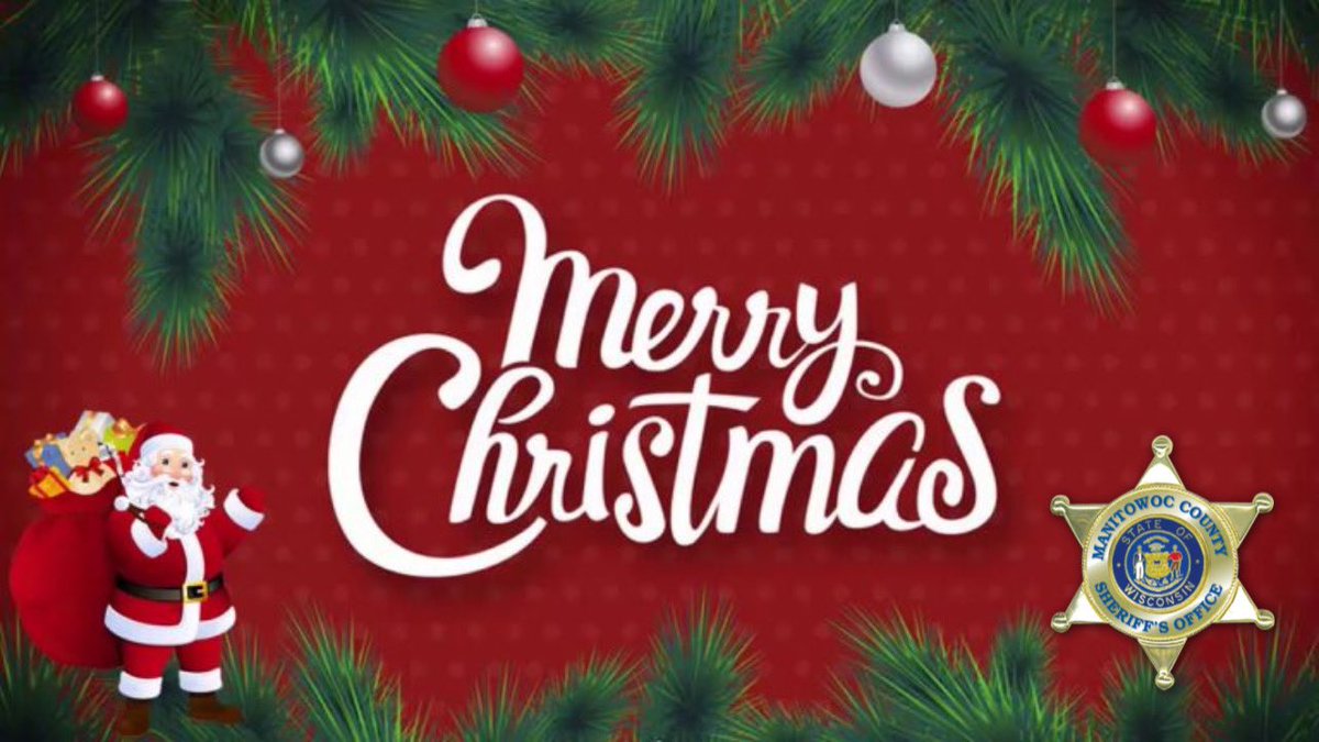 Manitowoc_SO's tweet photo. Merry Christmas and Happy Holidays from all of us at the Sheriffs Office. 🎅🏻 

#christmas2021 https://t.co/fTDj0A05jK
