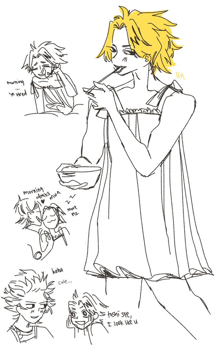 lin5ryu's tweet photo. denki in a dress #kaminaridenki #serokami #shinkami #shinserokami (?) https://t.co/Ab2K0VDSNs