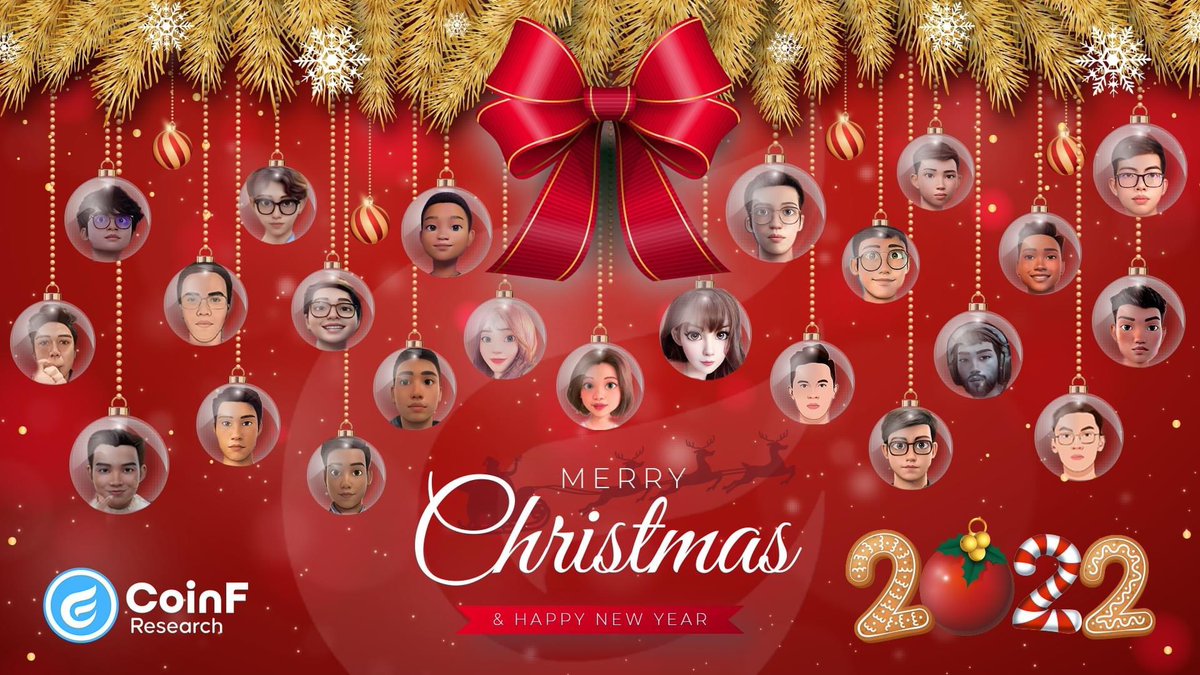 James_CoinF's tweet photo. 23 Team Member from CoinF Research wishing you a merry Christmas and a Happy New Year 2022.
Thank you for following and supporting us since day 1.
Wishes you guys in crypto space got more big win in 2022.
#CoinF #MerryChristmas #HappyNewYear https://t.co/PonQJA40Ju