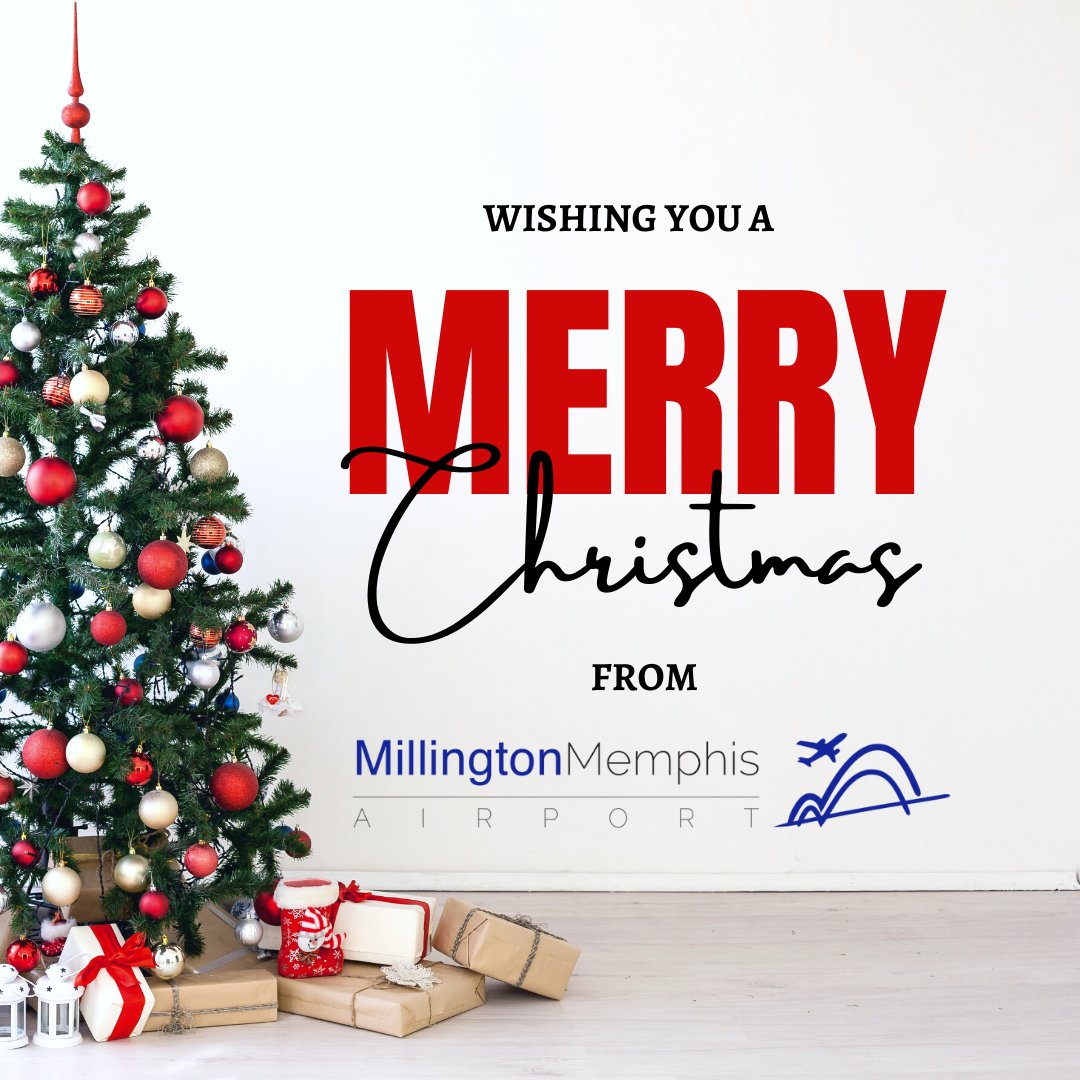 Merry Christmas from us at the Millington-Memphis Airport. Wishing you joy and peace in 2022.