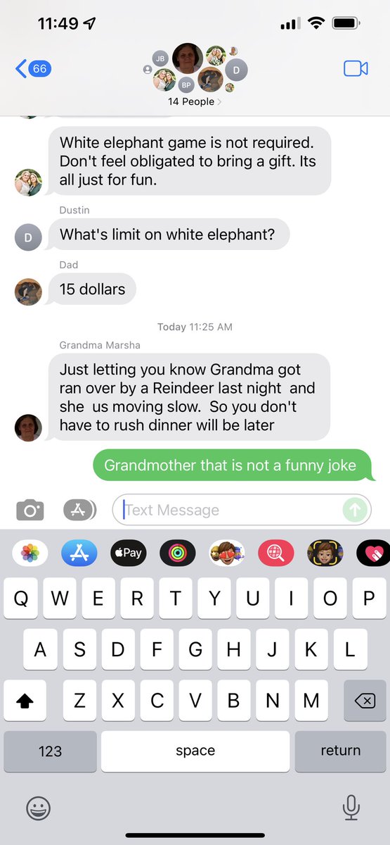 c_fitchpatrick's tweet photo. Grandma’s got jokes this year https://t.co/A754mh49v7