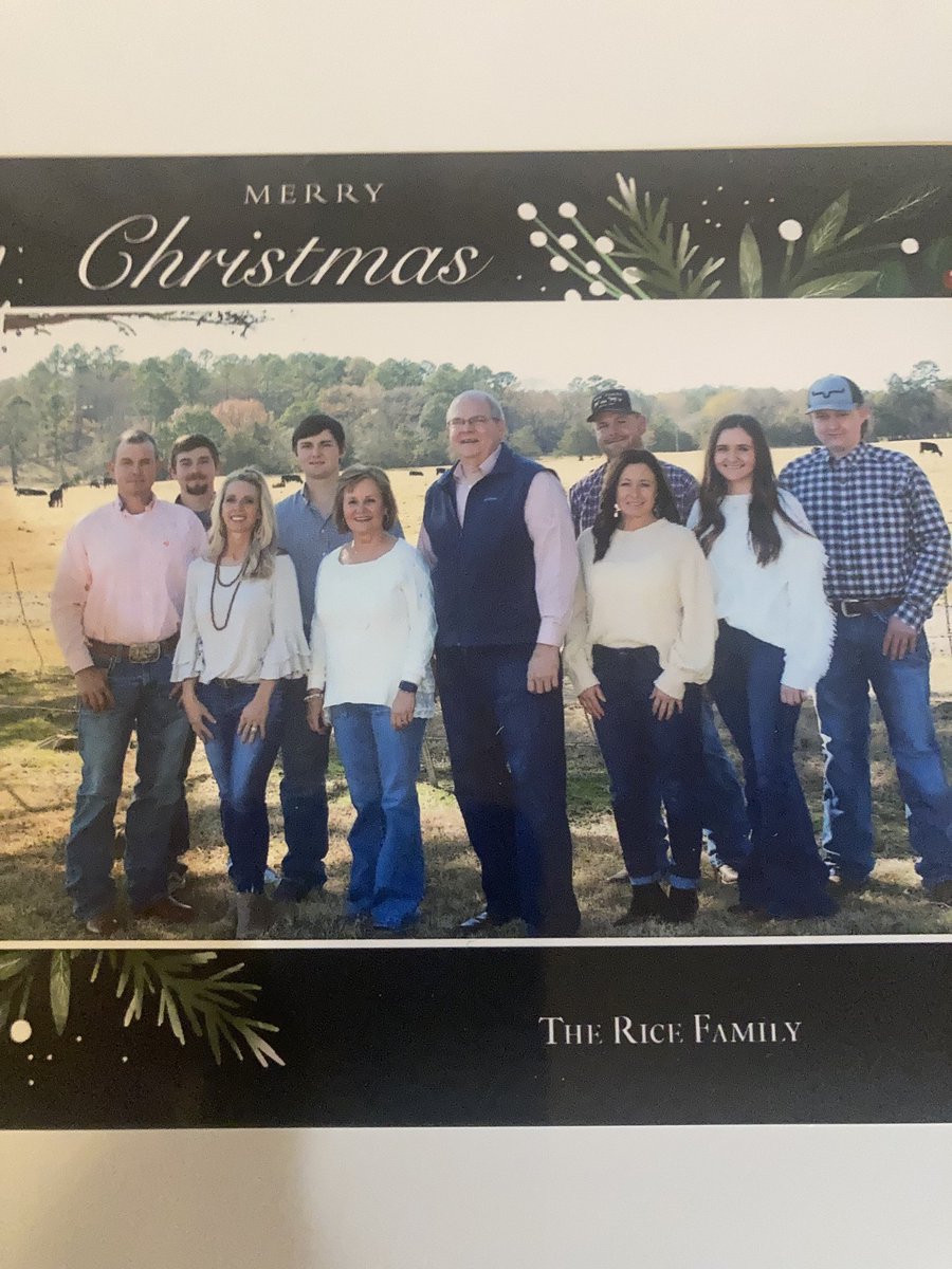 Wishing all a blessed Christmas from the Terry Rice family