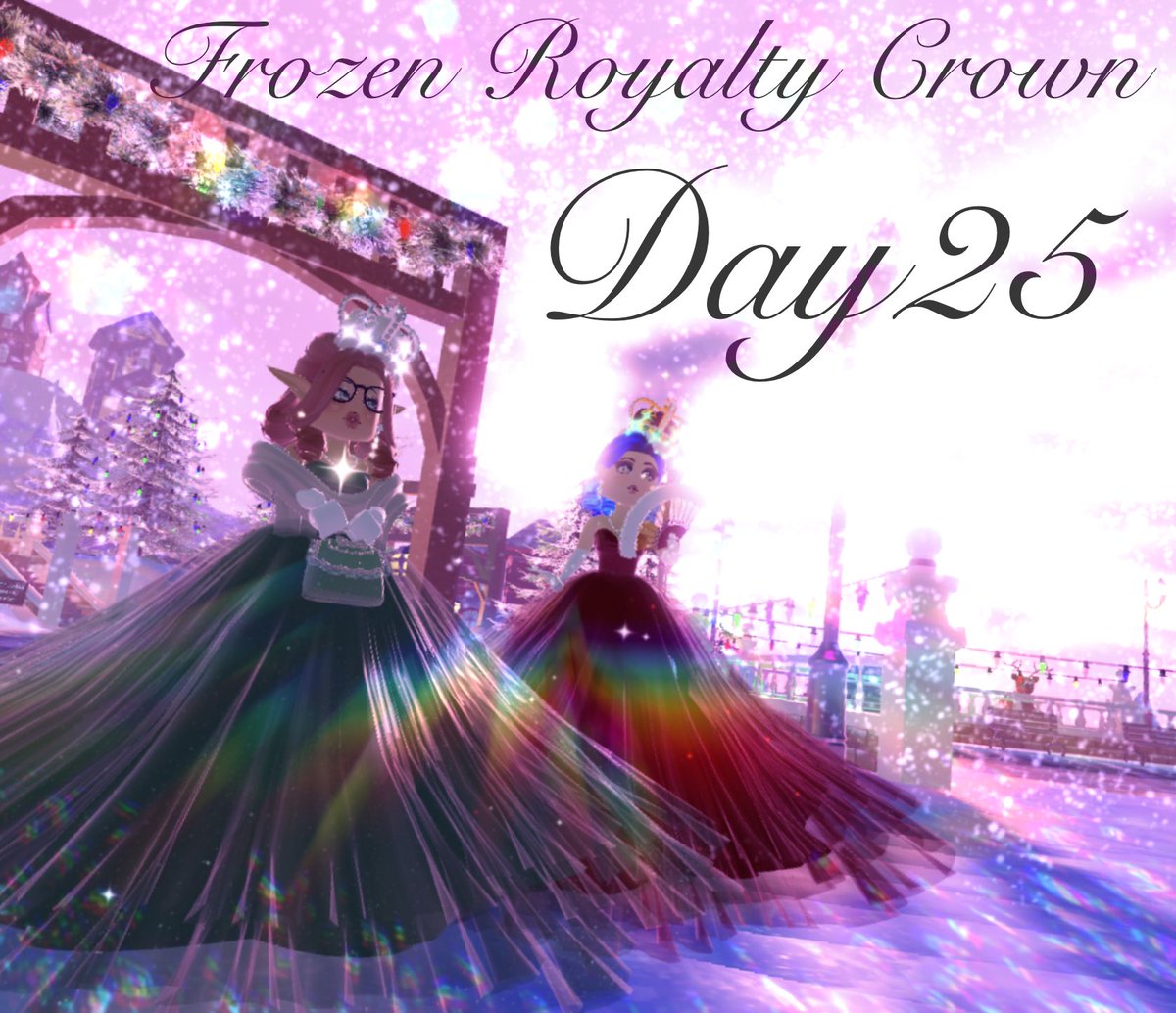 JohnOcean15's tweet photo. #royalehigh Advent Calendar 21’🎄
Day 25: Frozen Royalty Crown✨
Featured: @ii_RozieRoze
#rhtc #royalehighChristmas #royalhigh #royalehighedit #royalehighedits #RHWinterUpdate https://t.co/qrSaHicIm5