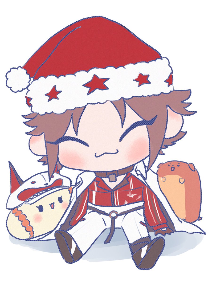 ricebear9's tweet photo. Since mysta saw my post on #mystagift and talked about liking plushies I drew him surrounded by some of mine! (Named my new one after you, he’s wearing your hat!) #MystArt https://t.co/PyC6CLtU4d