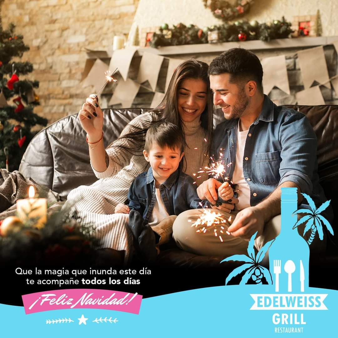 EdelweissRestPR's tweet photo. Se respiran aires de FIESTA, ALEGRÍA, y de la MAGIA que solo tiene la Navidad. ¡Hoy se celebra! https://t.co/OZjhW4cMns