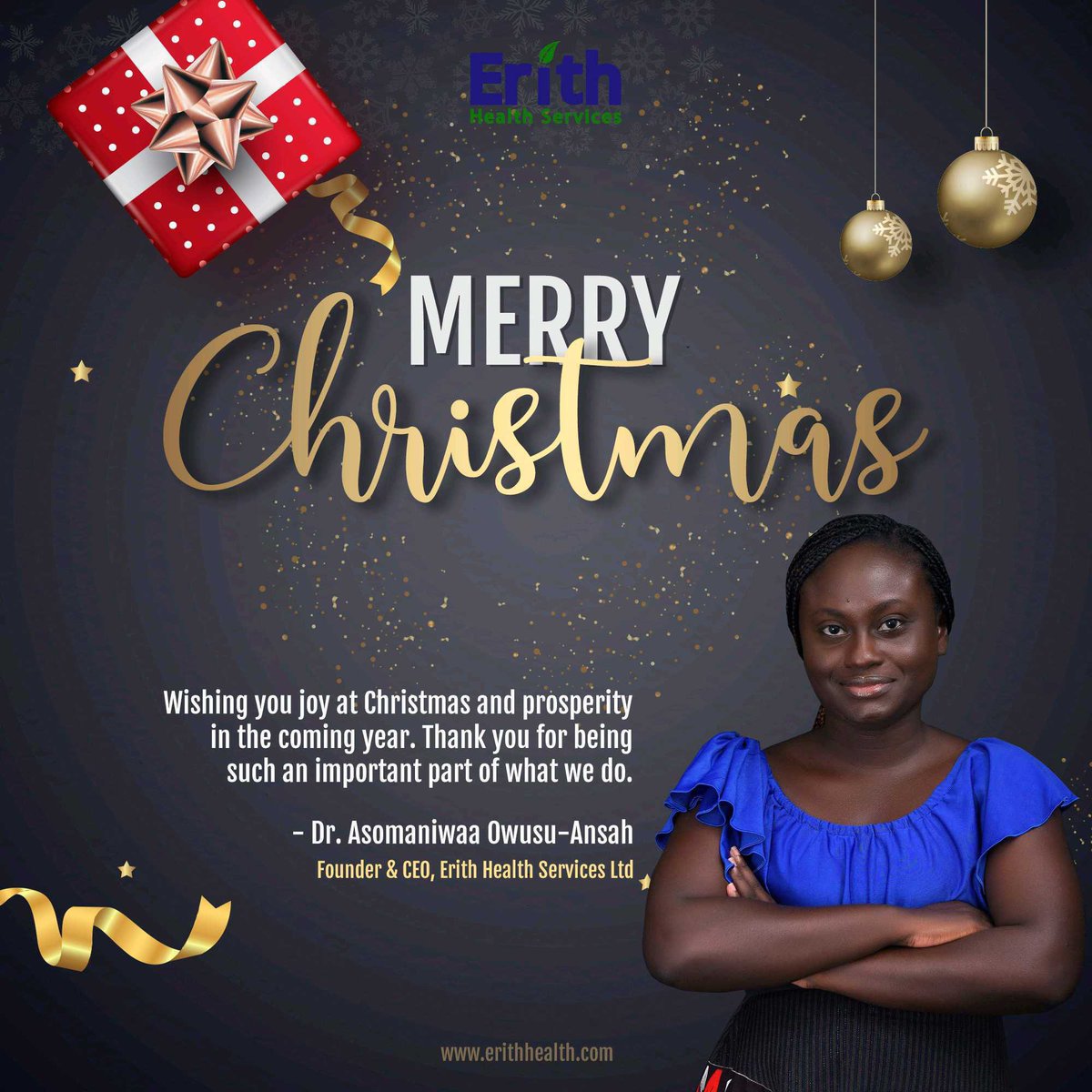 ErithHealth's tweet photo. Thank you all for your continuous partnership and support in caring for caregivers. #MerryChristmas #JoyToTheWorld #Christmas2021 #christmaswishes #ChristmasDay #StayBlessed #StaySafeStayHealthy https://t.co/mYpY1uUHAU
