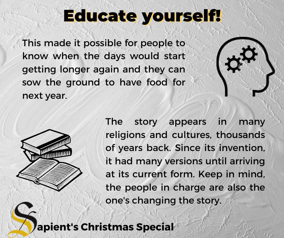 SapientSEE's tweet photo. “History is always written by the winners. As Napoleon once said, 'What is history, but a fable agreed upon?'" We want to show you why Sapient is a-religious, educate yourself! Check out the link: https://t.co/6NW57YzR2s 
#holidays #sapientsee #educateyourself #beststoryevertold https://t.co/bIqyz5KElU