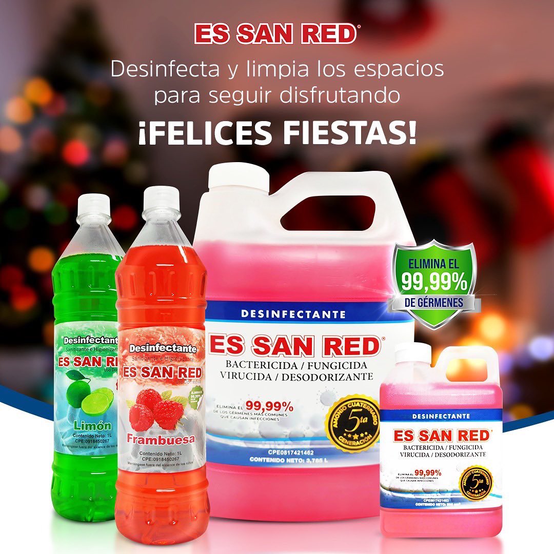 FalcosSa's tweet photo. Felices Fiestas!!! Les desea ES SAN RED productos las la desinfección https://t.co/5B9i6vntGx
