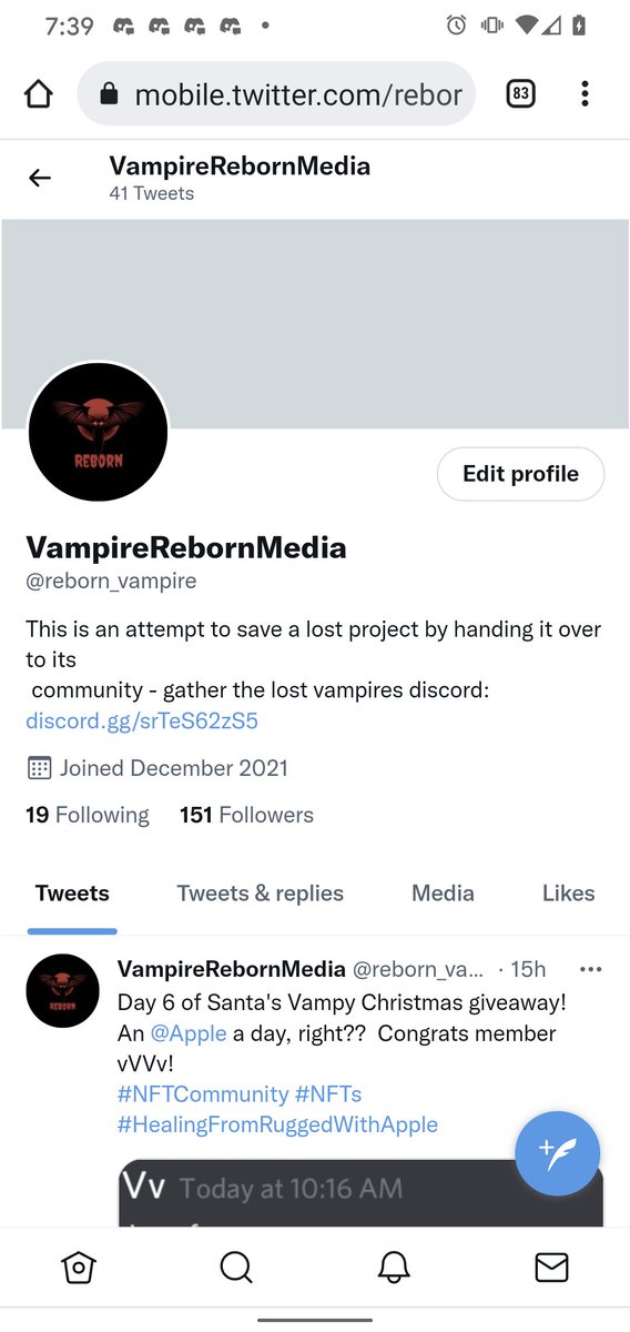 VampireRebornMedia tweet media