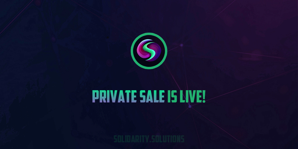 Our private sale is now live and early contributors can now access our SOLID tokens 🚀

For more information visit our website solidarity.solutions or contact sales@solidarity.solutions 💚

#Solana #Spl #solidarity #solidaritysolutions