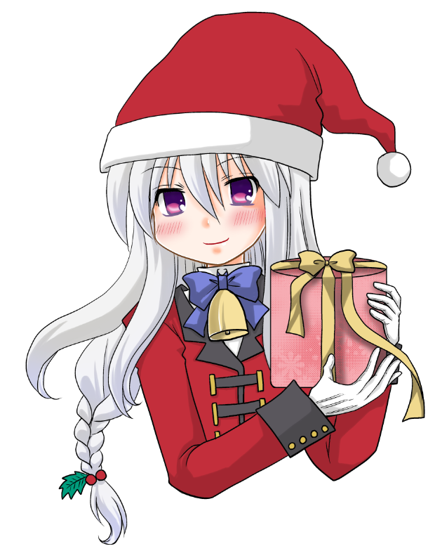 サンタ絵描いてたけど墨たんが膝の上で寝てしまったので過去絵で許して欲しい 