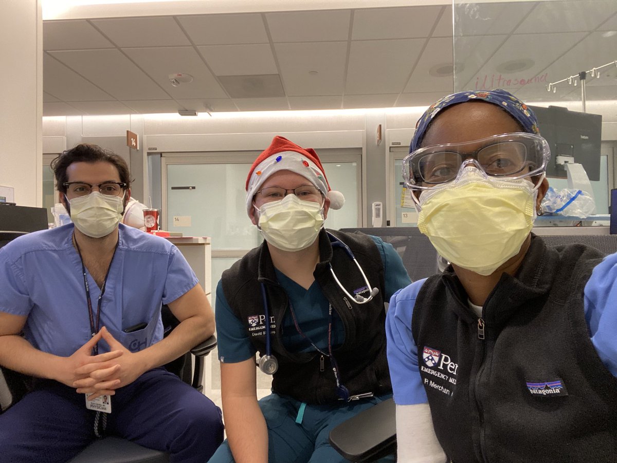 Lucky to work with such amazing residents, nurses, and staff on the holiday shift! ⁦@PennMedicine⁩ ⁦@UPennEM⁩