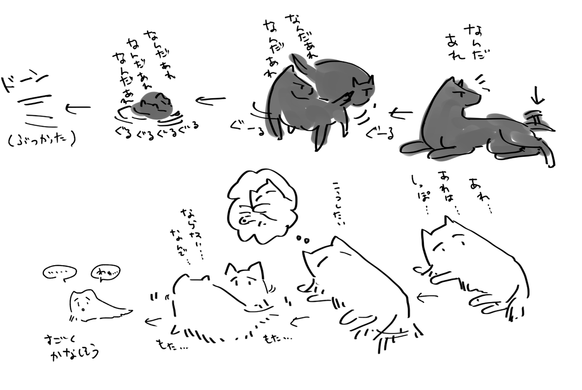 しろいぬとくろいぬ 