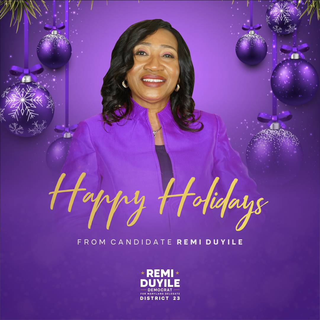remiduyile's tweet photo. We hope that this Christmas celebration fills your life with joy, peace and prosperity. 
Season's Greetings!

#HappyHolidays #Remi2022 #Remi4Maryland #RemiDuyile https://t.co/aMdSd4v1Sh