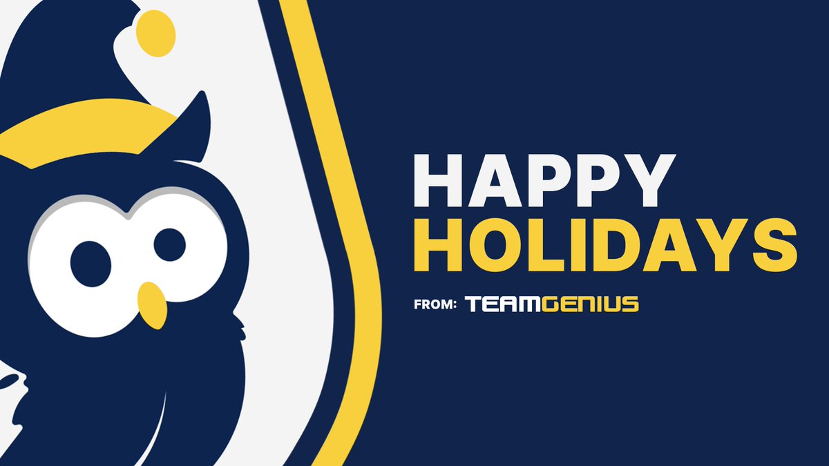 Happy Holidays from all of us at TeamGenius 🎄