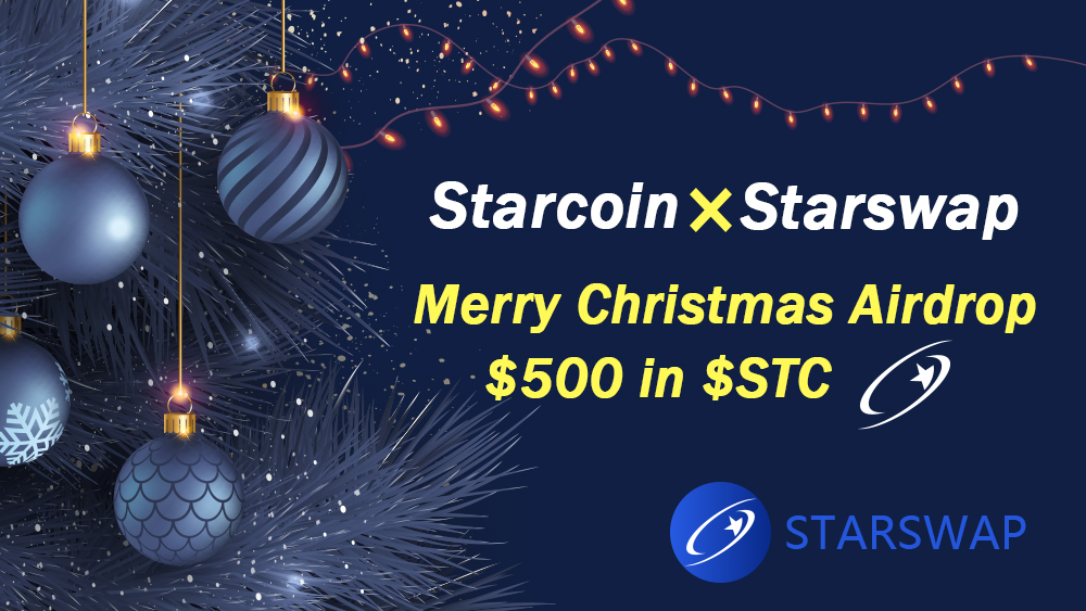 StarswapEN's tweet photo. 🎄Merry Christmas Airdrop
Finish the following
💰Follow @StarswapEN @StarcoinSTC
💰RT+#Starswap #Starcoin $STC
💰Fill out the form (your StarMask address):
https://t.co/zHXaKRJvLQ

Total prize pool $500 in $STC,Random airdrop for each participant.Receive different amounts of $STC https://t.co/mN2NsbsaR1