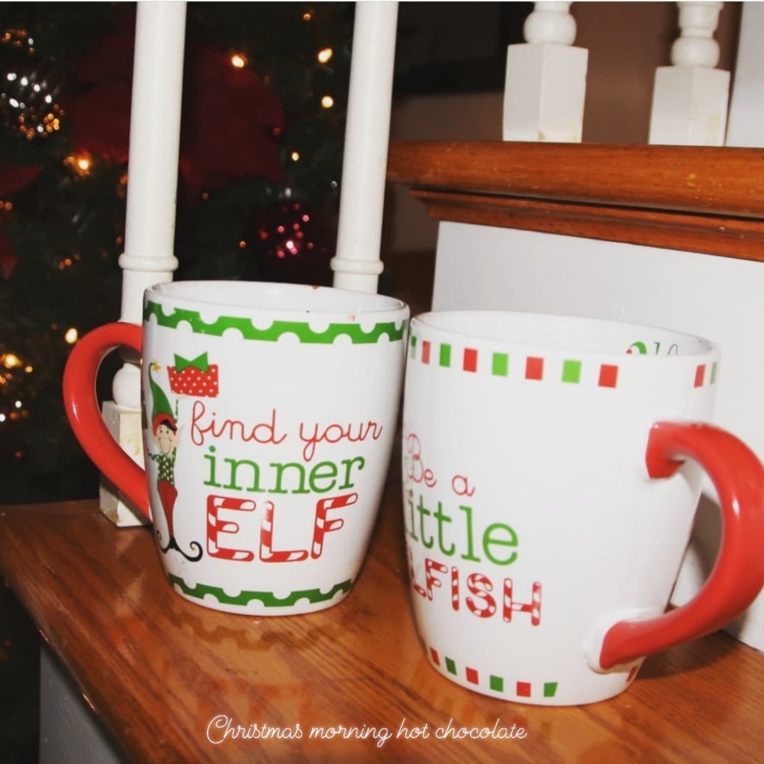 Tam_E_Williams's tweet photo. Merry Christmas and Happy Holidays. Starting our low key day off with hot chocolate in our fave cups this time of the year. #HappyChristmas2021 #ThatsTam #Be360Well https://t.co/TkCEvIMryN