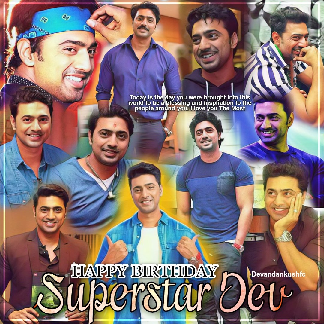 DevandAnkushFC's tweet photo. Today is the day you were brought into this world to be a blessing and inspiration to the people around you! I love you the most 😘 
Happy birthday Superstar DEV @idevadhikari #HappyBirthdayDEV https://t.co/fFbuA2s9mO