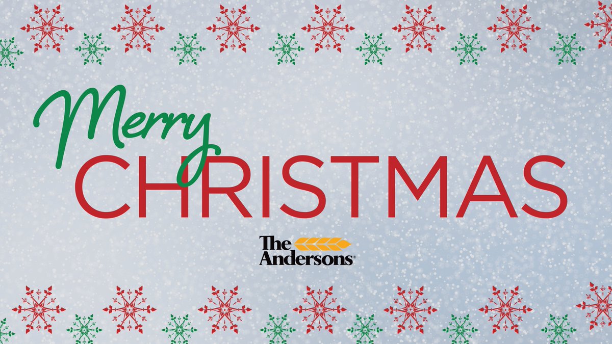 The Andersons wishes a Merry Christmas to its customers, employees, shareholders, and communities!