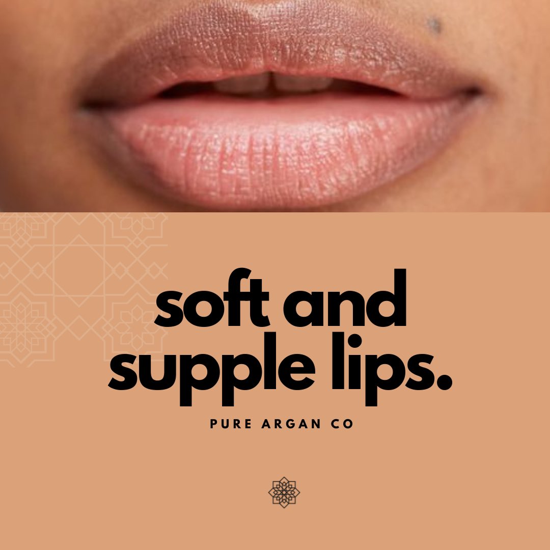 purearganco's tweet photo. Do you suffer from dry, chapped or cracked lips: particularly during the change in weather? Apply a few drops of Argan oil and massage with your fingers for a natural alternative to chapstick. This helps heal your lips whilst leaving them soft and moisturised.

#softlips #lips https://t.co/hQ5Hm0dwXK
