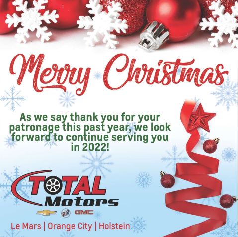 Total_Iowa's tweet photo. Merry Christmas to all our family and friends. With one week left in the year we want to say thank you for all the support you've allowed us over the year. We are here to help you this entire next week if you need any automotive assistance. Enjoy your day with family and friends. https://t.co/pqByFGtZqb