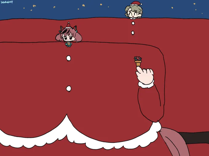 クリスマス南ネイ絵は明日に回します
代わりにパロではありますがこちらの絵をあげときます
メリークリスマス 