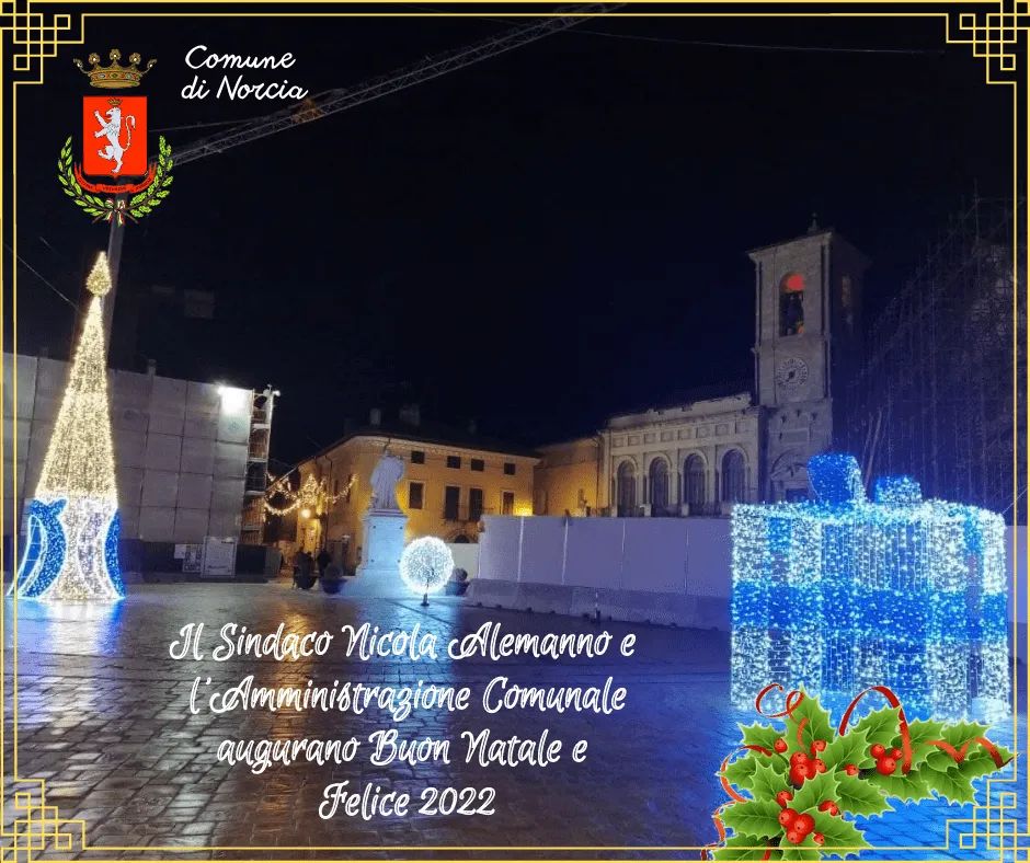 ComuneNorcia's tweet photo. #Natale2021 #Norcia #25dicembre #Auguri https://t.co/lftlolAPJT