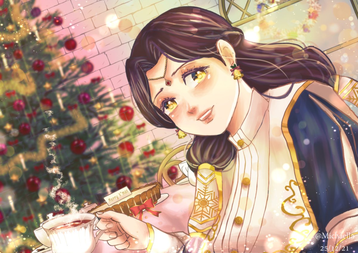 ToB3_Cipher's tweet photo. #TOB2_SecretSanta
[ องค์หญิงสมัยปี1 +องค์หญิงดื่มชา เชิญชวนเพื่อนๆของพระองคืมาร่วมปาร์ตี้ด้วยกัน (ประโยคหลังเติมเองล้วนๆ ) ]

(Merry X’mas ครับองค์หญิงคนสวยเเห่งเเอเรียส ลองวาดให้ธีออเลียเต่งเข้ากับเทศกาลด้วยนิดหน่อย หวังว่าจะชอบ )  @Tob2_Theoria https://t.co/pS40lDzOrI