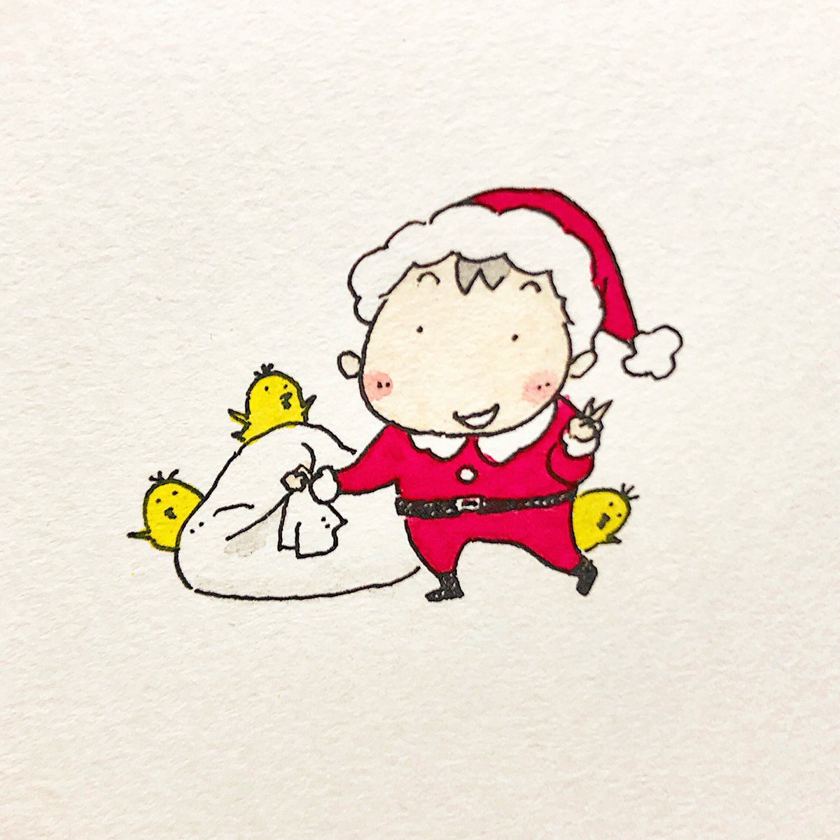 bonnyari33's tweet photo. 今年も来た三太！

#イラスト #きれはしこびと #メリークリスマス https://t.co/FTDUr2SCkf
