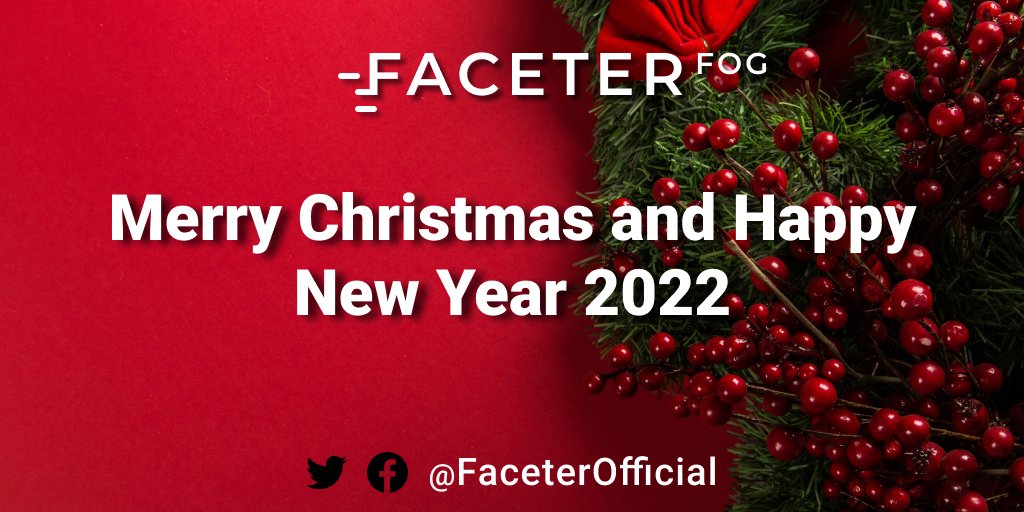 #FaceterFog team are wishing you all happiness, peace and prosperity this Christmas and in the coming New Year ❤️❤️❤️