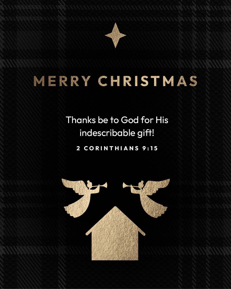 TimTebow's tweet photo. Merry Christmas! “Thanks be to God for his indescribable gift!” 2 Corinthians 9:15 https://t.co/ZoPdn7LKwh