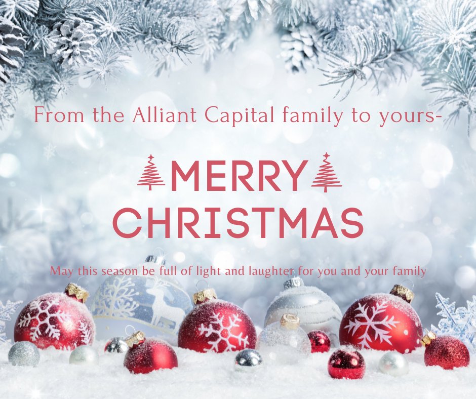 Alliant Capital Advisors wishes you a very Merry Christmas!

#merrychristmas #businessbroker #aspiringfounder