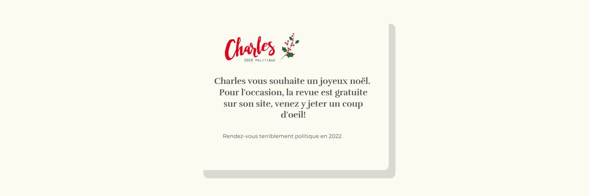Charles à une surprise...
#noel #politique