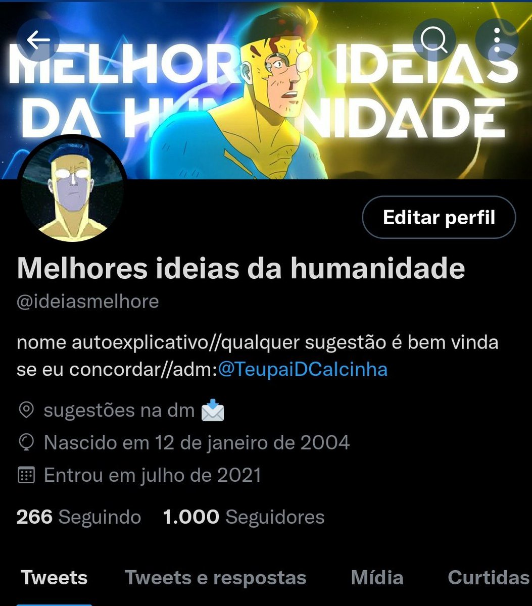 ideiasmelhore's tweet photo. 1k família
Nois ta voando slk
Brigadão todo mundo ai https://t.co/l6kigowUqI