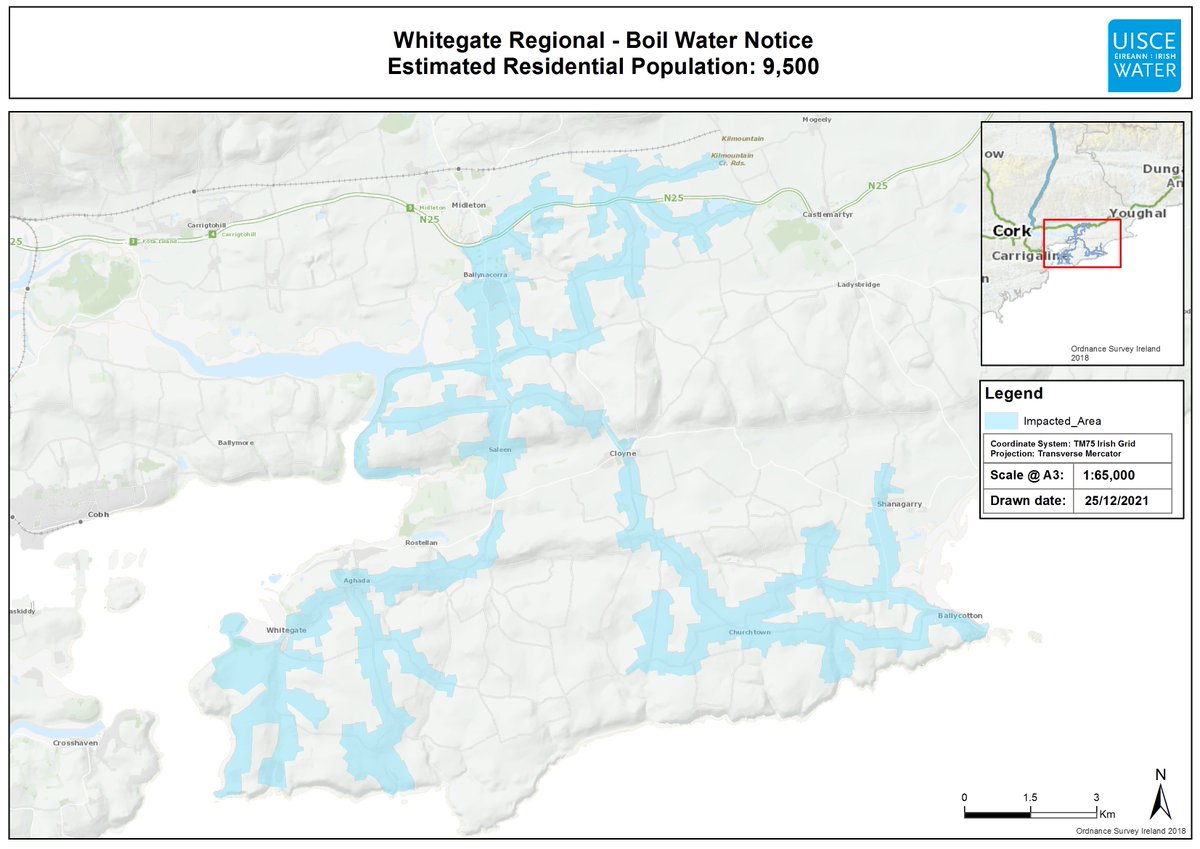 Corks96FM's tweet photo. Boil Water Notice issued for Whitegate Regional Public Water Supply with immediate effect to protect public health https://t.co/DkswZErHbg