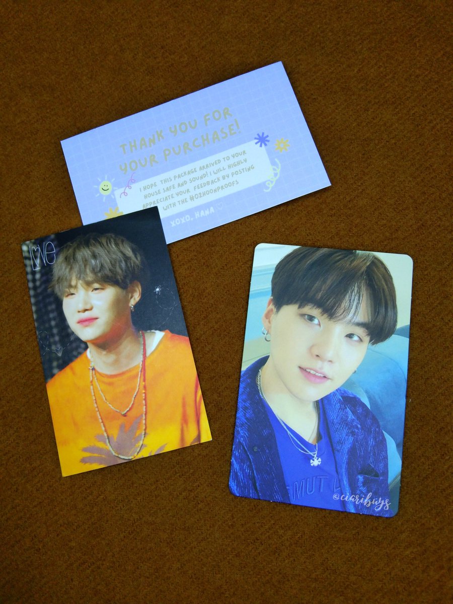 mintyoond's tweet photo. — #ciaribuys

Hi @02hoonscart! He arrived safely :> Thanks for packing it nicely and helping me bring Yoongi home🤍

#02hoonproofs https://t.co/4x7zxgJ5HX