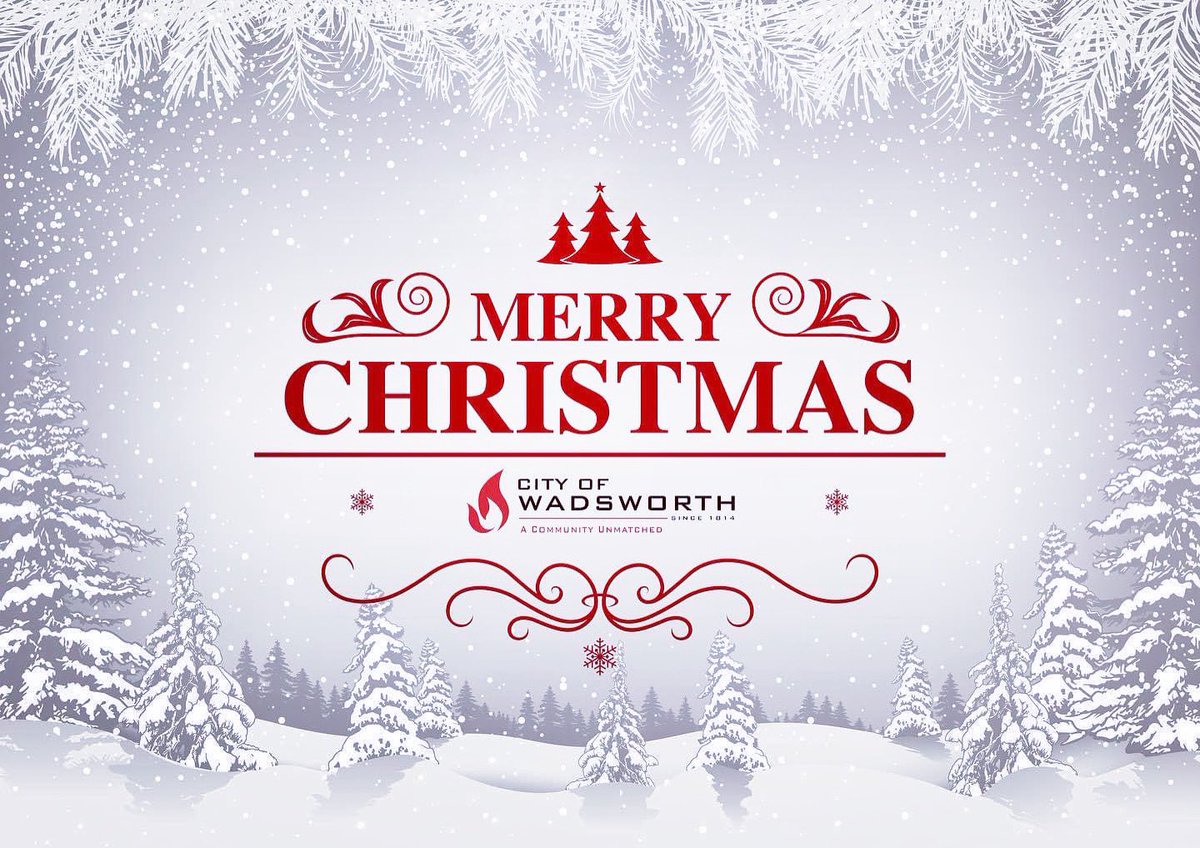 CityOfWadsworth's tweet photo. We wish you and your family a very Merry Christmas!🎄❤️🎄
#CityofWadsworth #ACommunityUnmatched #MerryChristmas2021 https://t.co/cJtvtJOSif