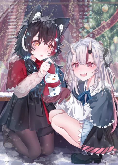 あつひこさん(@a_tsuhiko222 )の同人誌にゲスト絵で寄稿させて頂きました〜!
メリークリスマス!!☃️❄🎄 