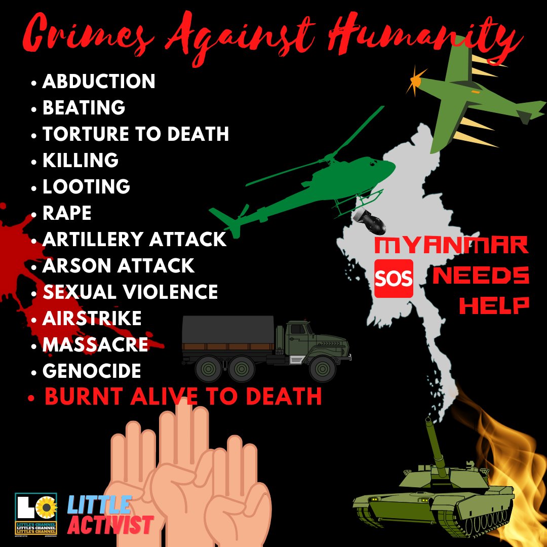 ActivistLittle's tweet photo. #MyanmarMilitaryTerrorists Council [SAC] is keep committing series of #CrimesAgainstHumanity in #Myanmar. On Christmas Eve [Dec 24], 35 IDPs including women and children were brutally #BurntAliveByJunta to death in Kayah [Karenni]'s Hpruso, Moso Vlg. https://t.co/zEtwkRfMtI