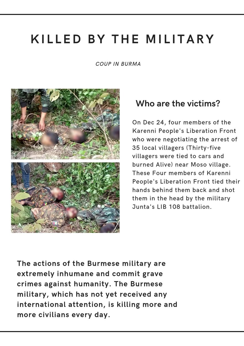 RvlBurma2's tweet photo. SENSITIVE:Junta burnt alive to more than 30 people, including an innocent woman &amp; child, near #Moso village in Phuso Township, Kayah State.We are very surprised that no action has been taken despite this. How much do our people have to give (to take action)?

#BurntAliveByJunta https://t.co/NSPffapuOW