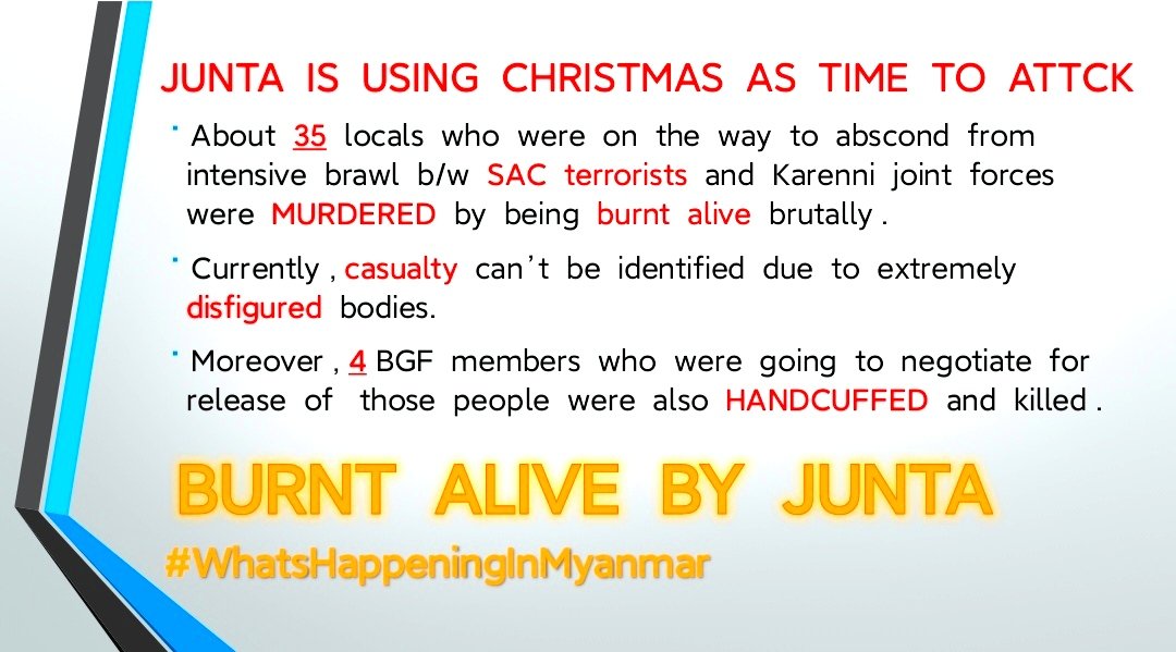 Chanapai247's tweet photo. @ICJ_org , it's a great time for you to show what you can do for disgusting terrorists who dare murder by burning people alive. As well , int'l organizations must pressure junta SAC so that it adheres military related codes and standards.

#BurntAliveByJunta is totally bestial. https://t.co/EvgVK78jWx